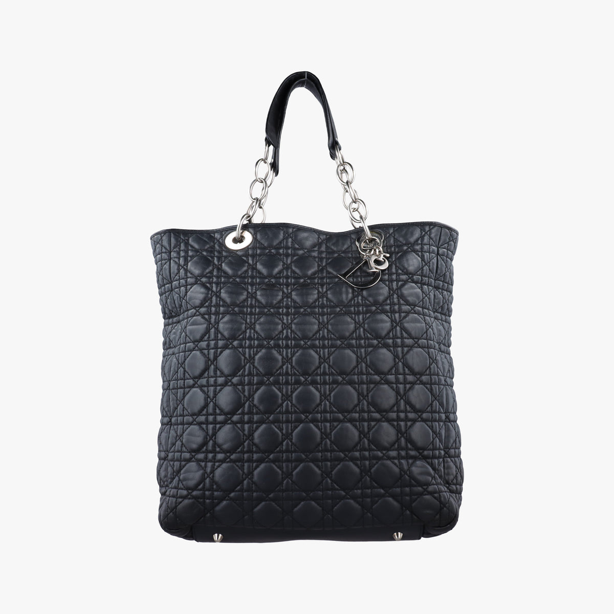 Secondhand Christian Dior Cannage Dior Soft Shopping Black lambskin  shoulderbag | stylenewstar