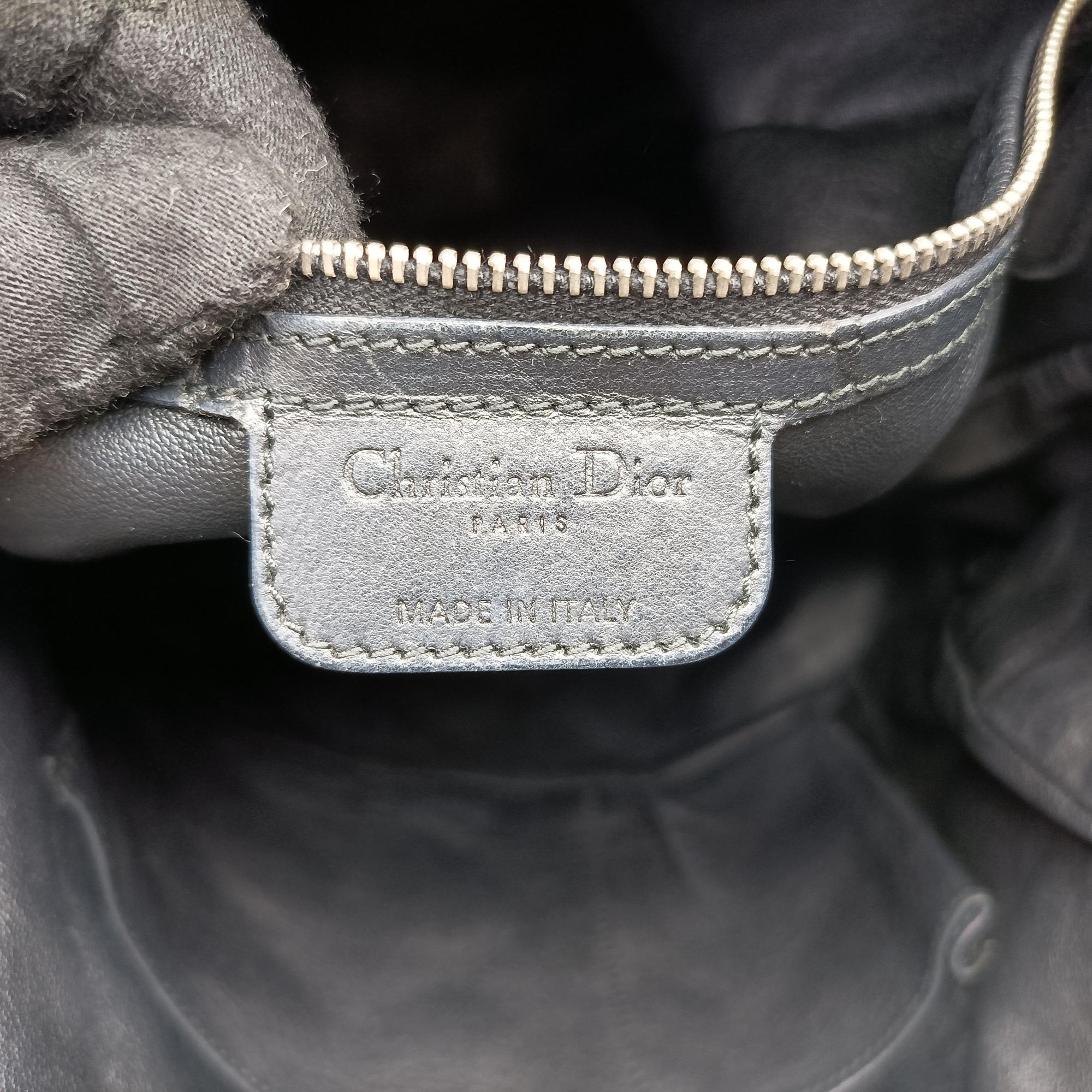 Secondhand Christian Dior Cannage Dior Soft Shopping Black lambskin  shoulderbag | stylenewstar