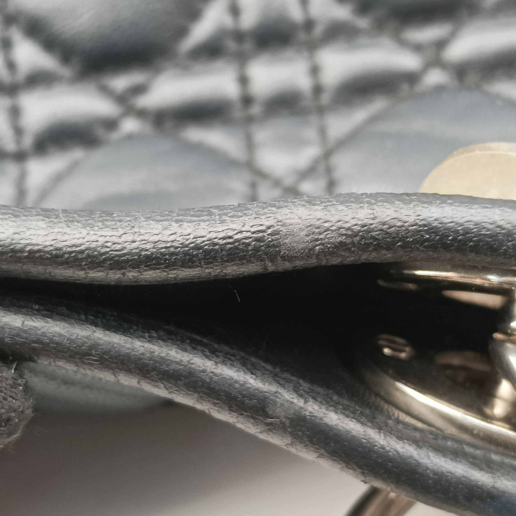 Secondhand Christian Dior Cannage Dior Soft Shopping Black lambskin  shoulderbag | stylenewstar