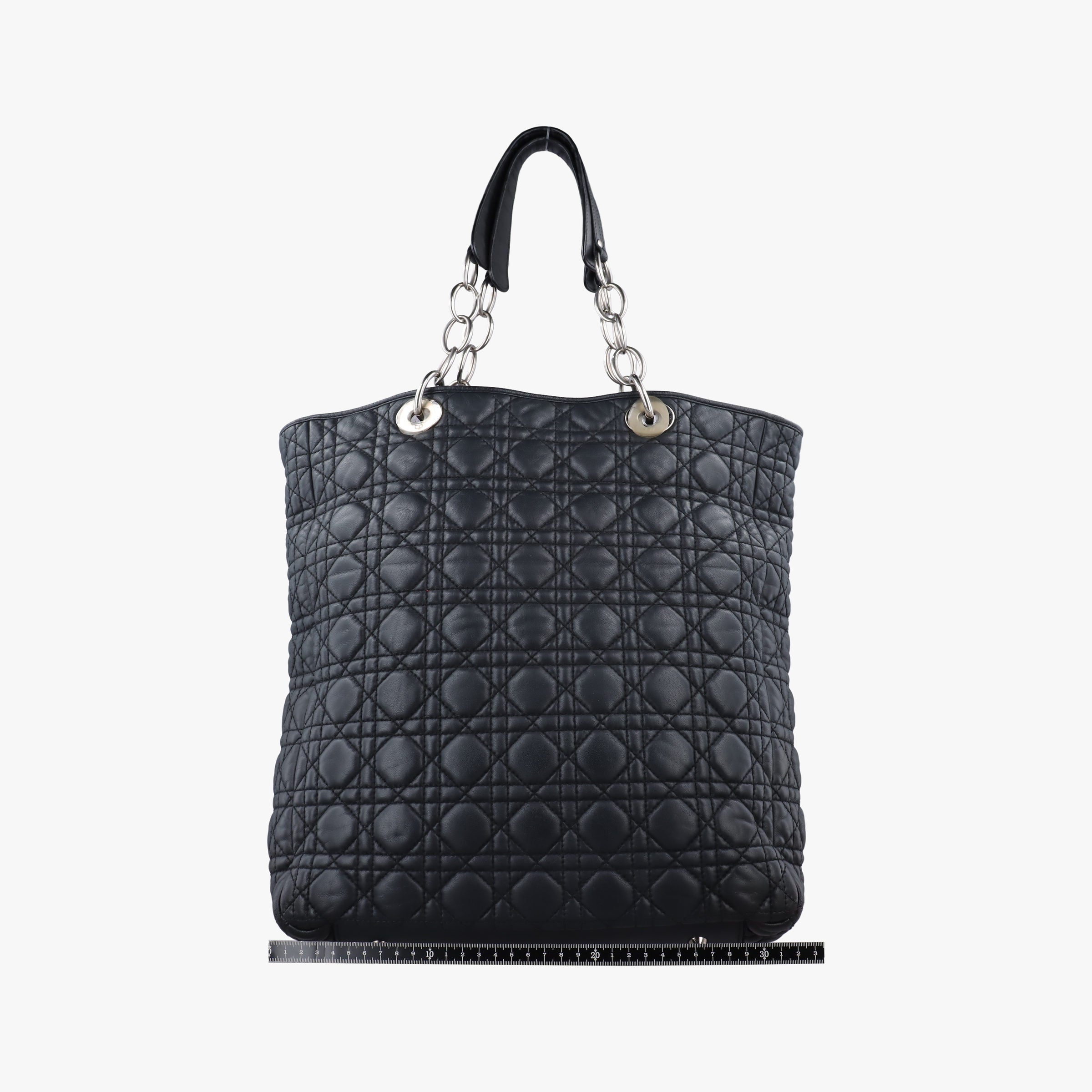 Secondhand Christian Dior Cannage Dior Soft Shopping Black lambskin  shoulderbag | stylenewstar