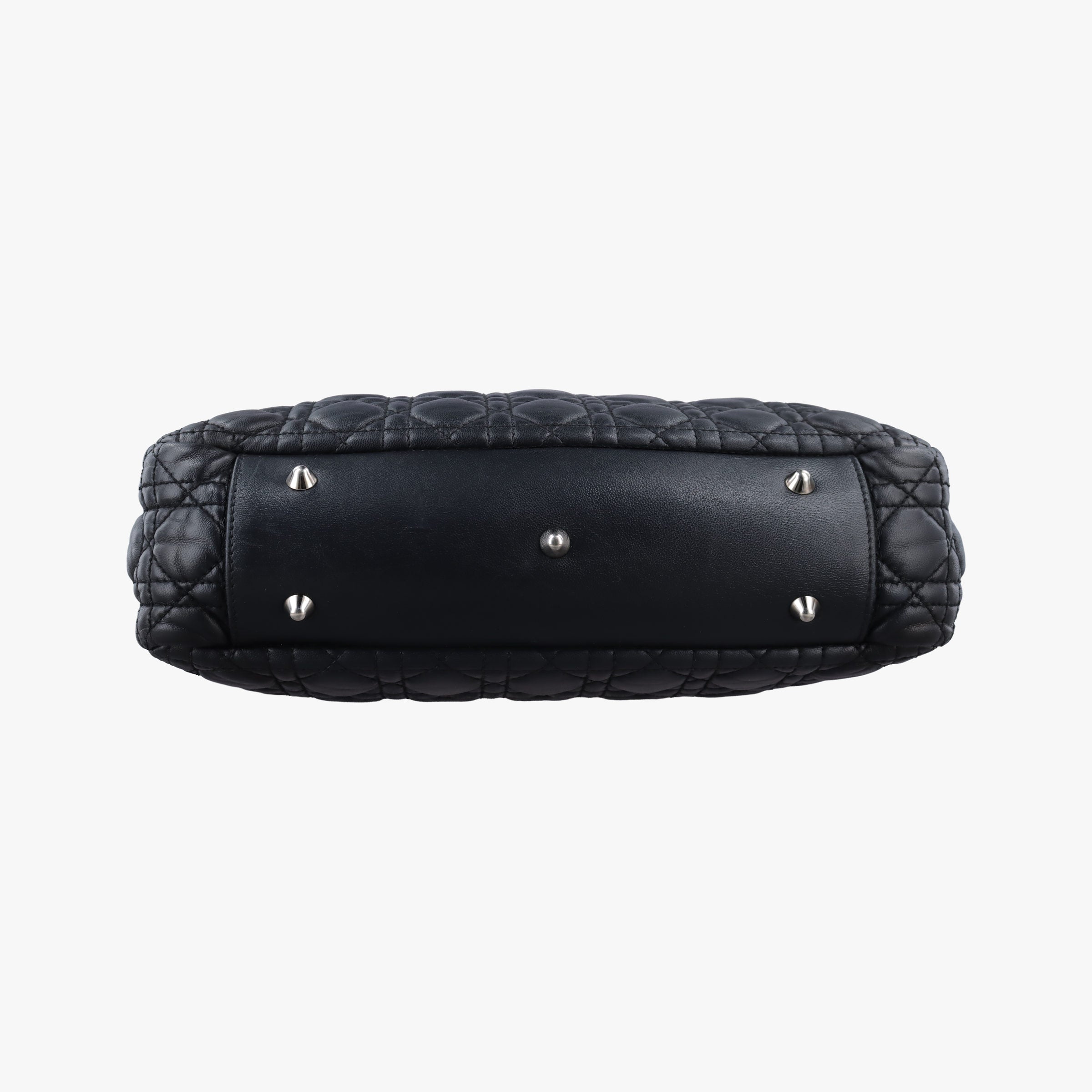 Secondhand Christian Dior Cannage Dior Soft Shopping Black lambskin  shoulderbag | stylenewstar