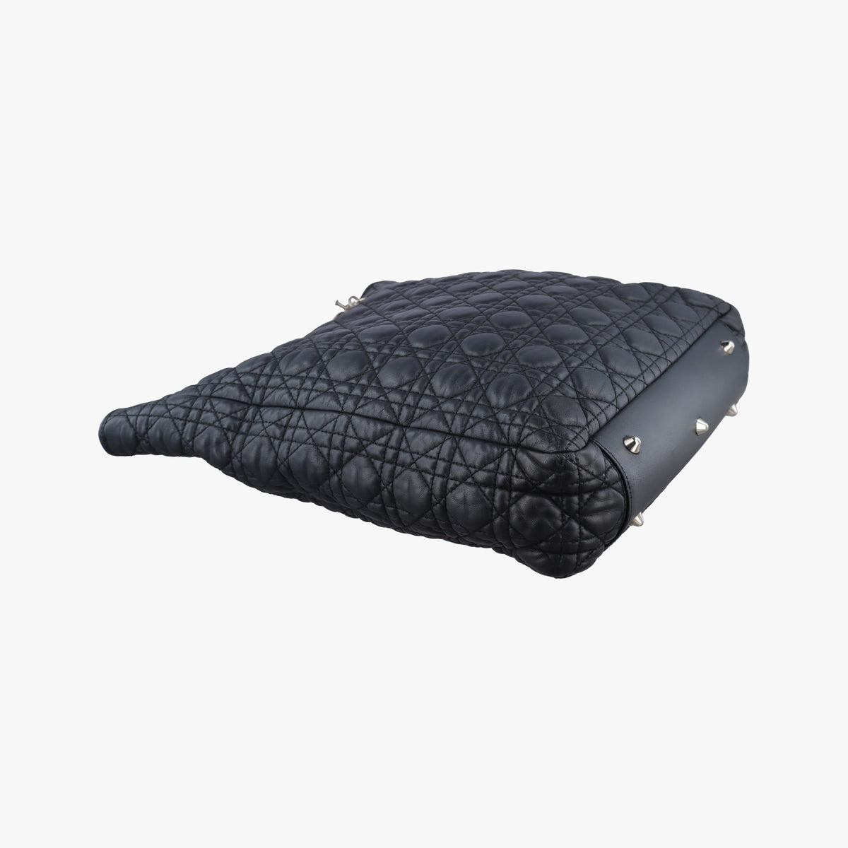 Secondhand Christian Dior Cannage Dior Soft Shopping Black lambskin  shoulderbag | stylenewstar