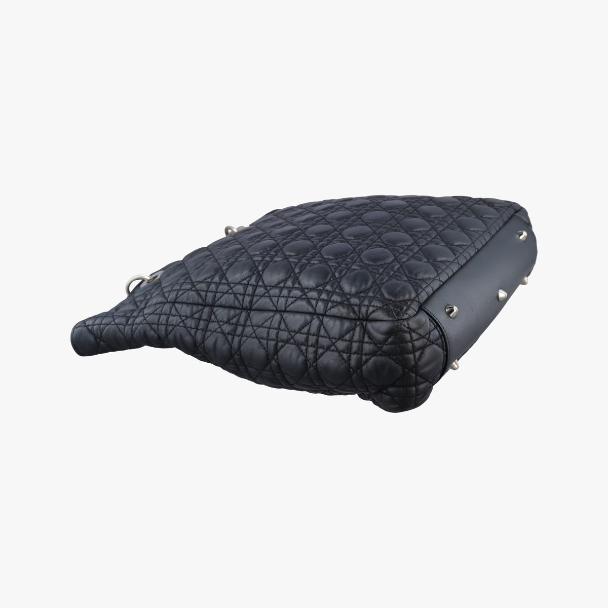Secondhand Christian Dior Cannage Dior Soft Shopping Black lambskin  shoulderbag | stylenewstar