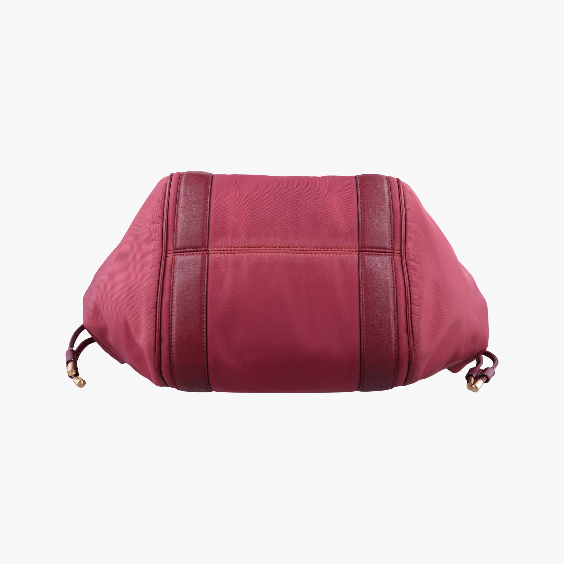 Pre-owned Ferragamo Drawstring Bag Red Nylon  handbag | stylenewstar