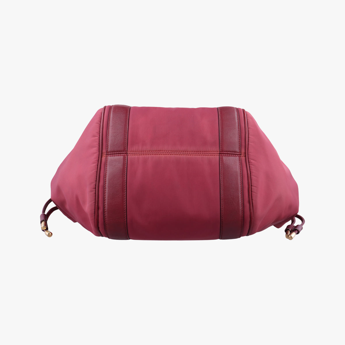 Pre-owned Ferragamo Drawstring Bag Red Nylon  handbag | stylenewstar