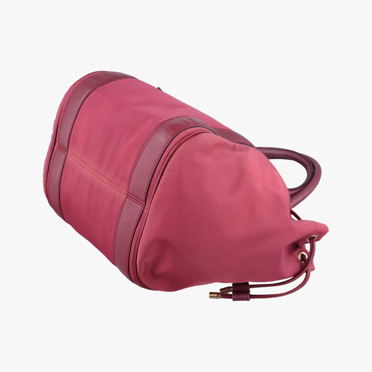 Pre-owned Ferragamo Drawstring Bag Red Nylon  handbag | stylenewstar