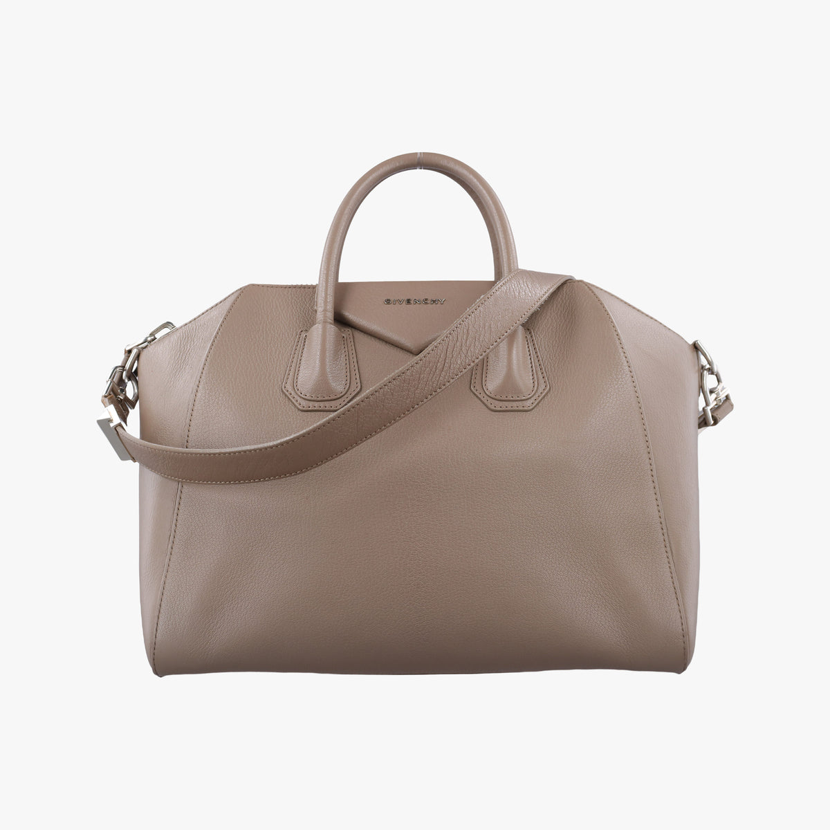 Pre-owned Givenchy Antigona Beige Leather  shoulderbag | stylenewstar