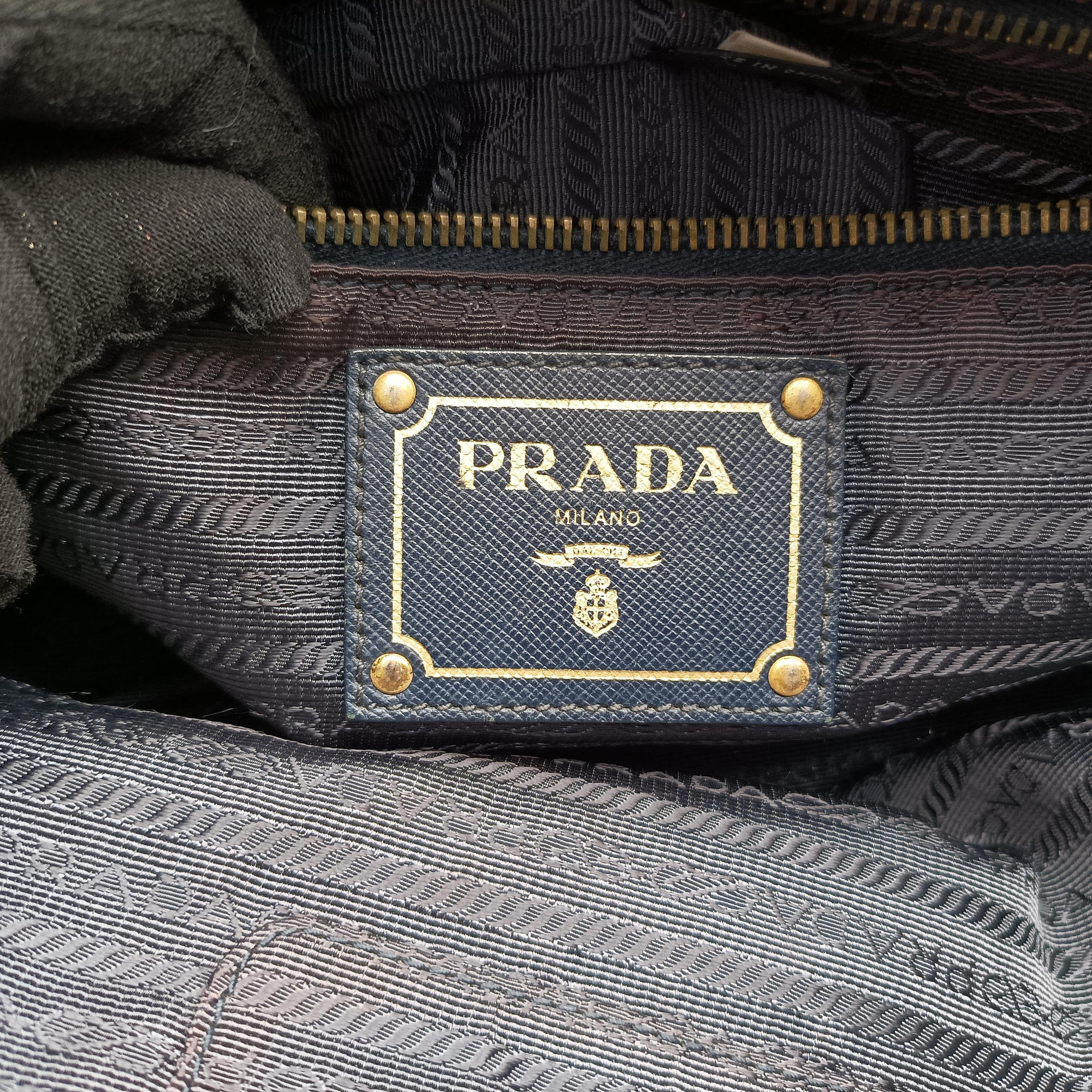 Pre-owned Prada Re-Nylon Tessuto Navy Nylon  shoulderbag | stylenewstar