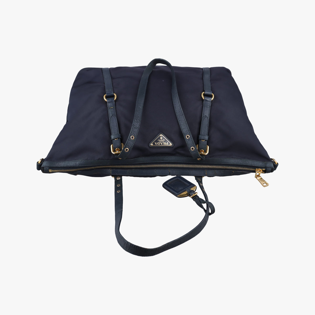 Pre-owned Prada Re-Nylon Tessuto Navy Nylon  shoulderbag | stylenewstar