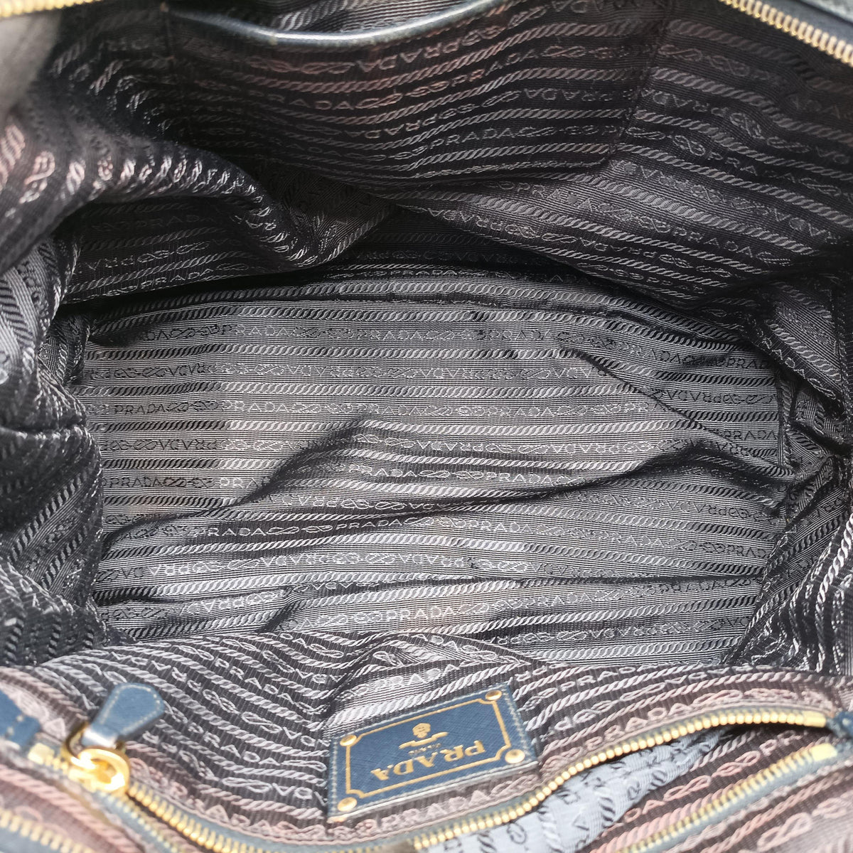 Pre-owned Prada Re-Nylon Tessuto Navy Nylon  shoulderbag | stylenewstar