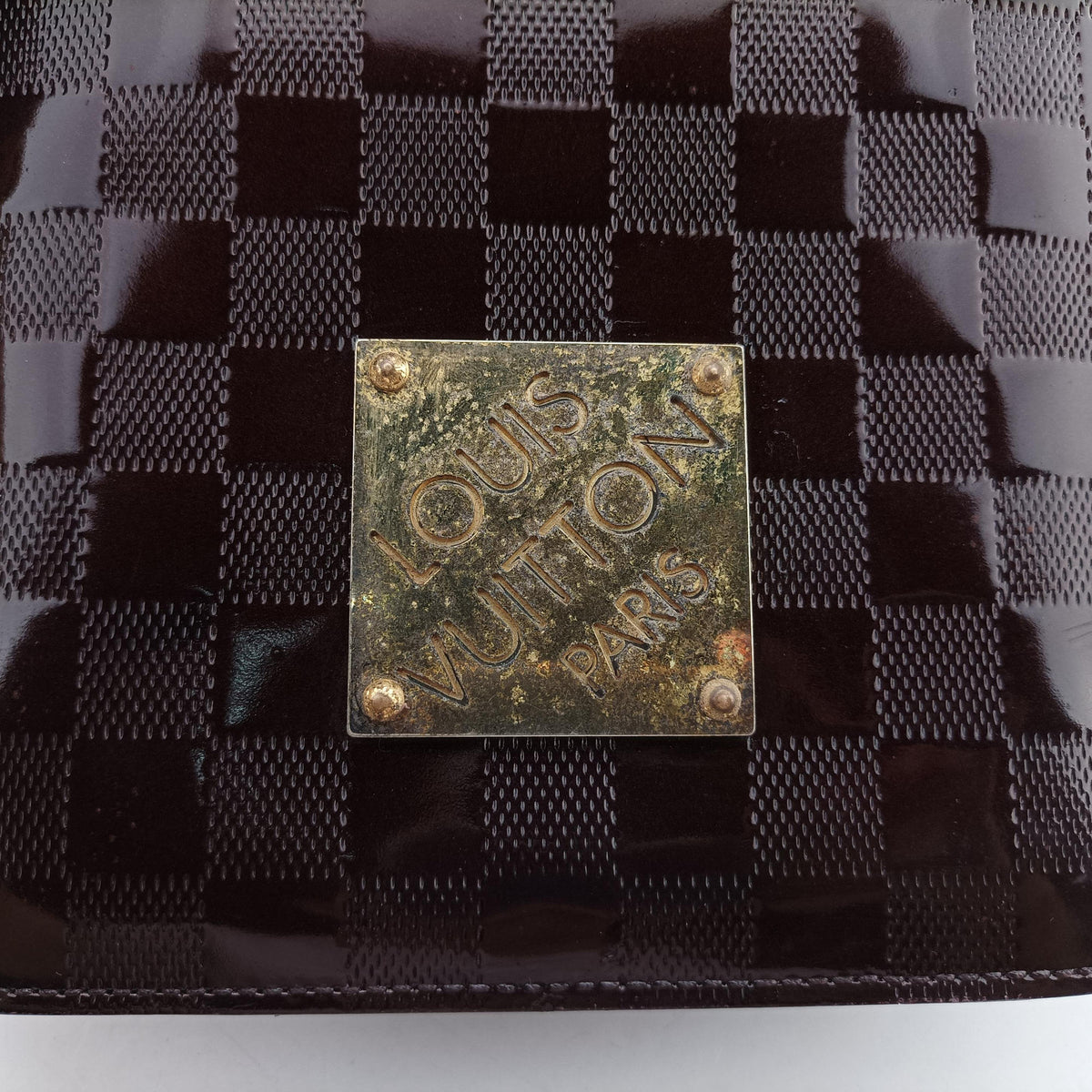 Pre-owned Louis Vuitton Club CARMINE Damier Vernis M92129 shoulderbag | stylenewstar
