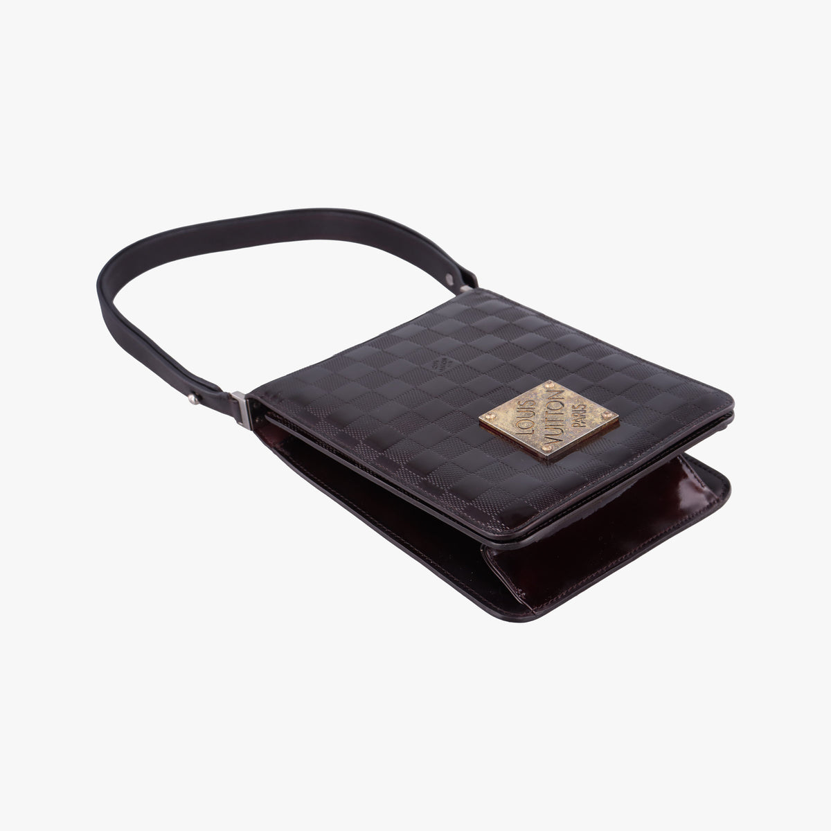 Pre-owned Louis Vuitton Club CARMINE Damier Vernis M92129 shoulderbag | stylenewstar