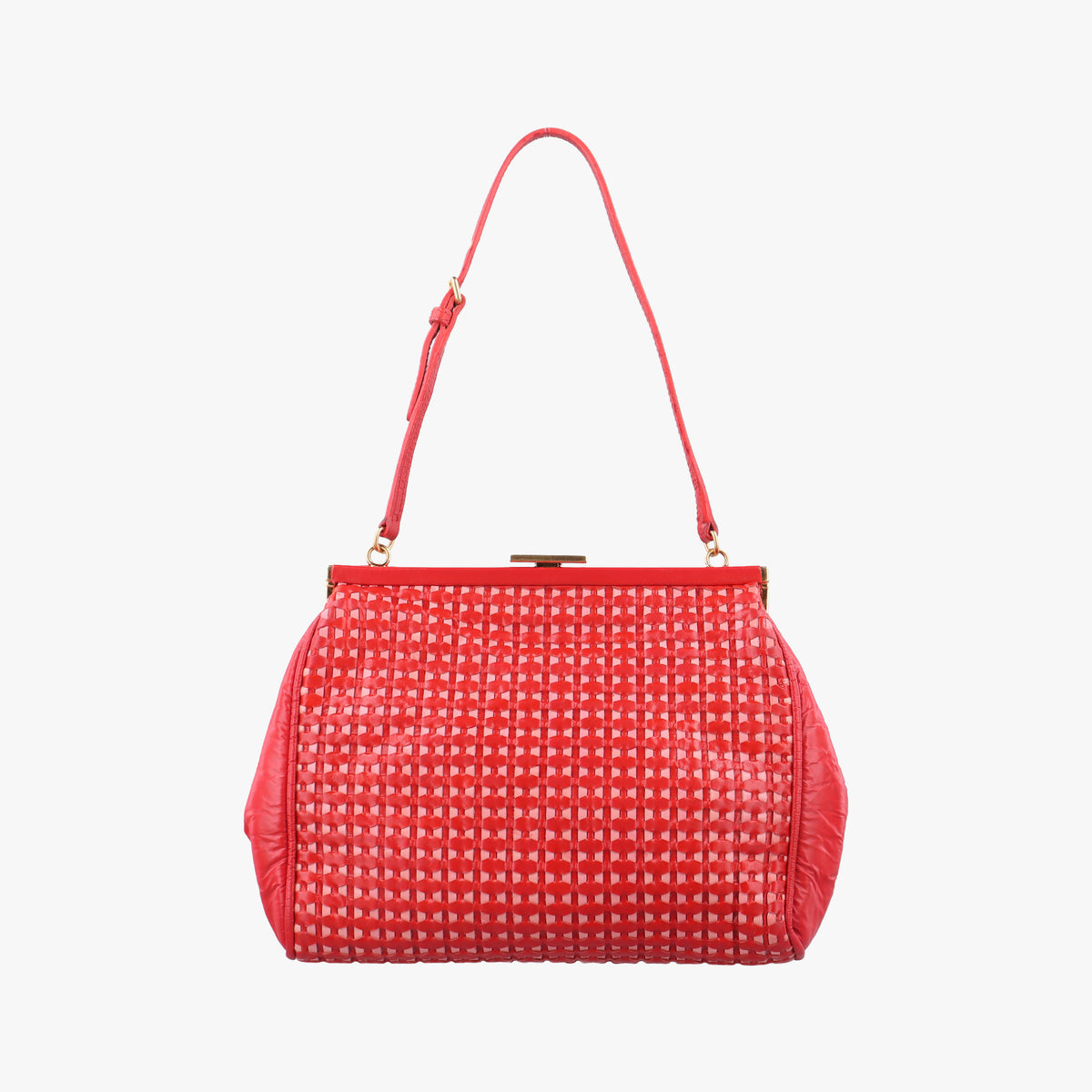 Secondhand Miu Miu Frame Red Patent Leather  shoulderbag | stylenewstar