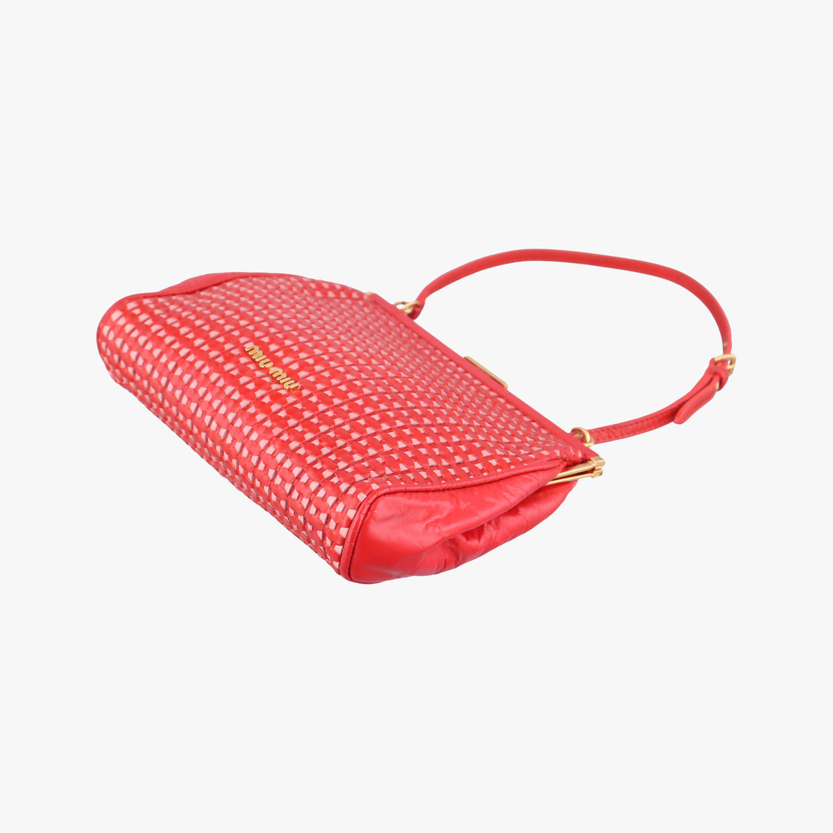 Secondhand Miu Miu Frame Red Patent Leather  shoulderbag | stylenewstar