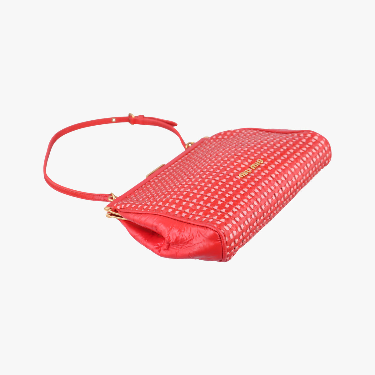 Secondhand Miu Miu Frame Red Patent Leather  shoulderbag | stylenewstar