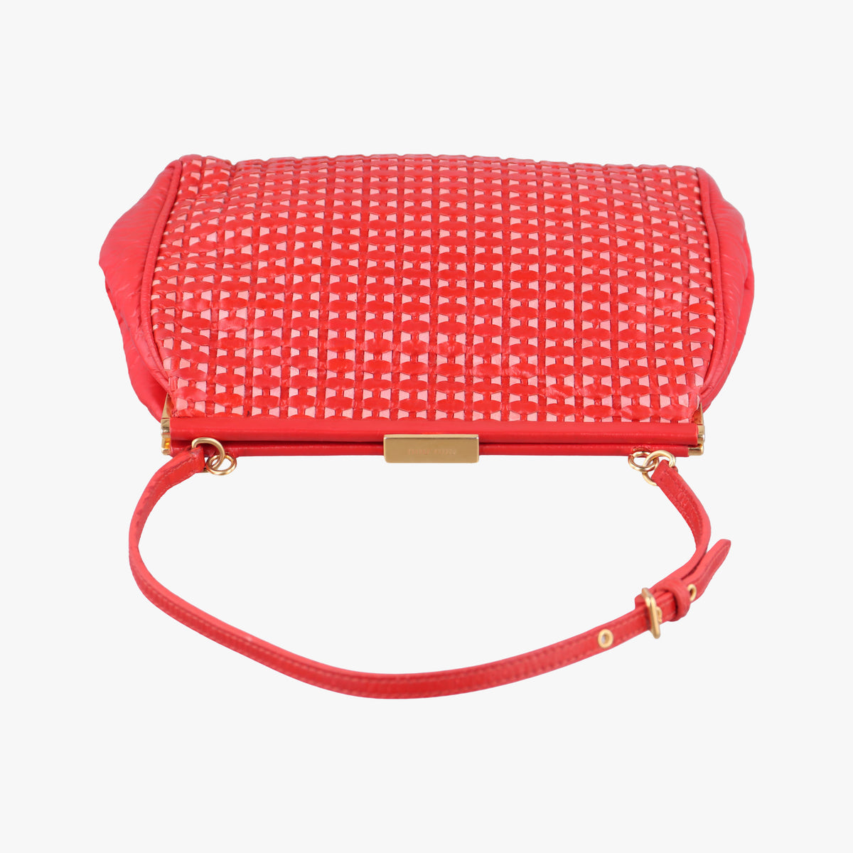 Secondhand Miu Miu Frame Red Patent Leather  shoulderbag | stylenewstar