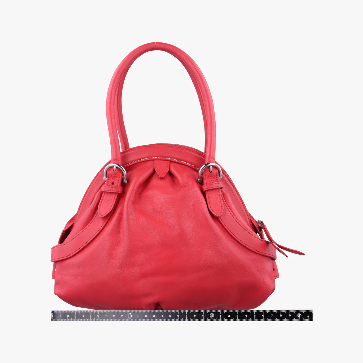Pre-owned Ferragamo Marissa Red leather  handbag | stylenewstar