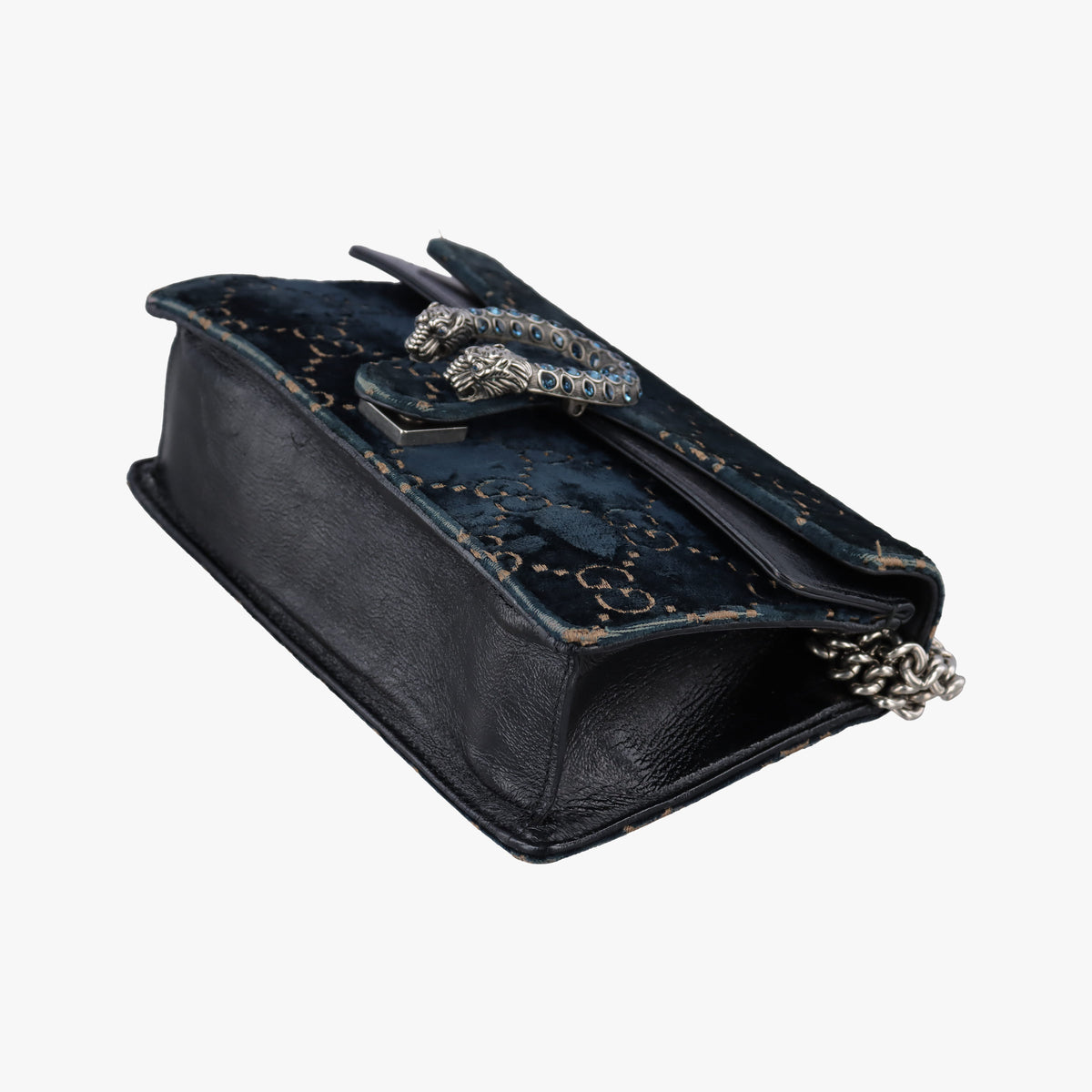Pre-owned Gucci Dionysus Navy velour 499623 shoulderbag | stylenewstar