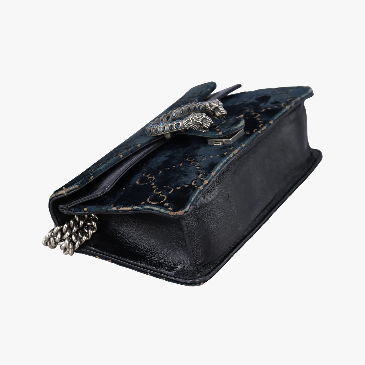 Pre-owned Gucci Dionysus Navy velour 499623 shoulderbag | stylenewstar