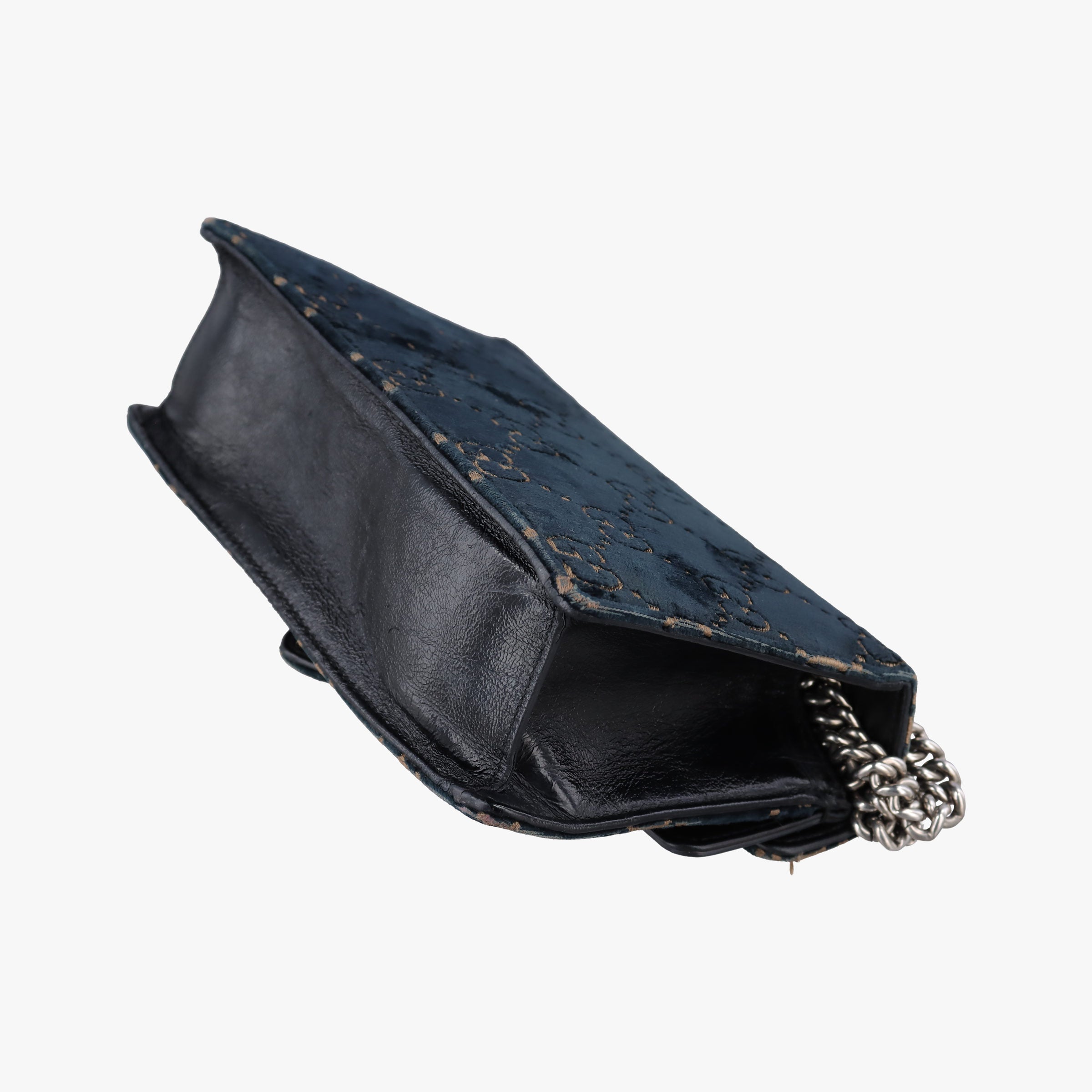 Pre-owned Gucci Dionysus Navy velour 499623 shoulderbag | stylenewstar