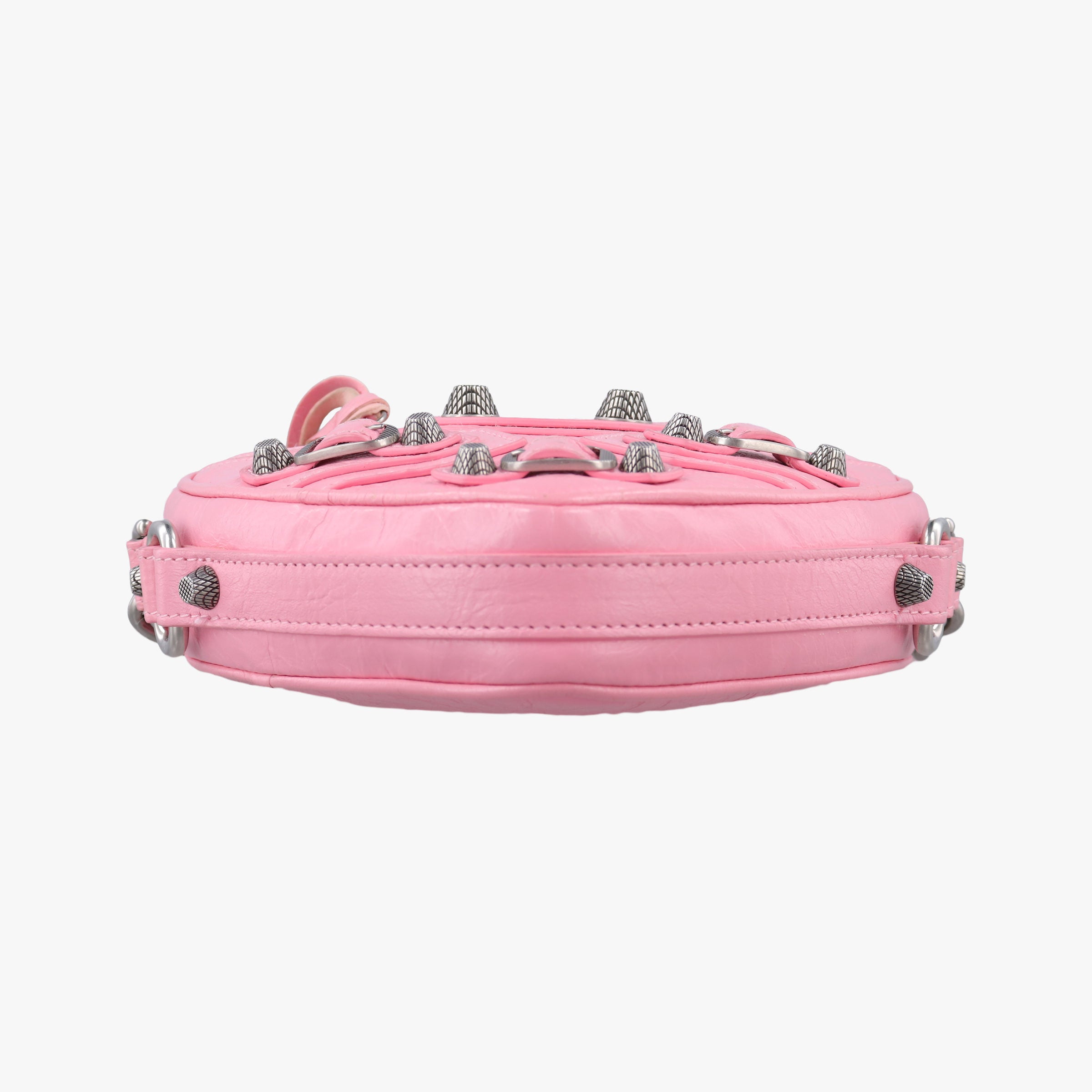 Pre-owned Balenciaga Le Cagole Heart Mini Pink lambskin  shoulderbag | stylenewstar