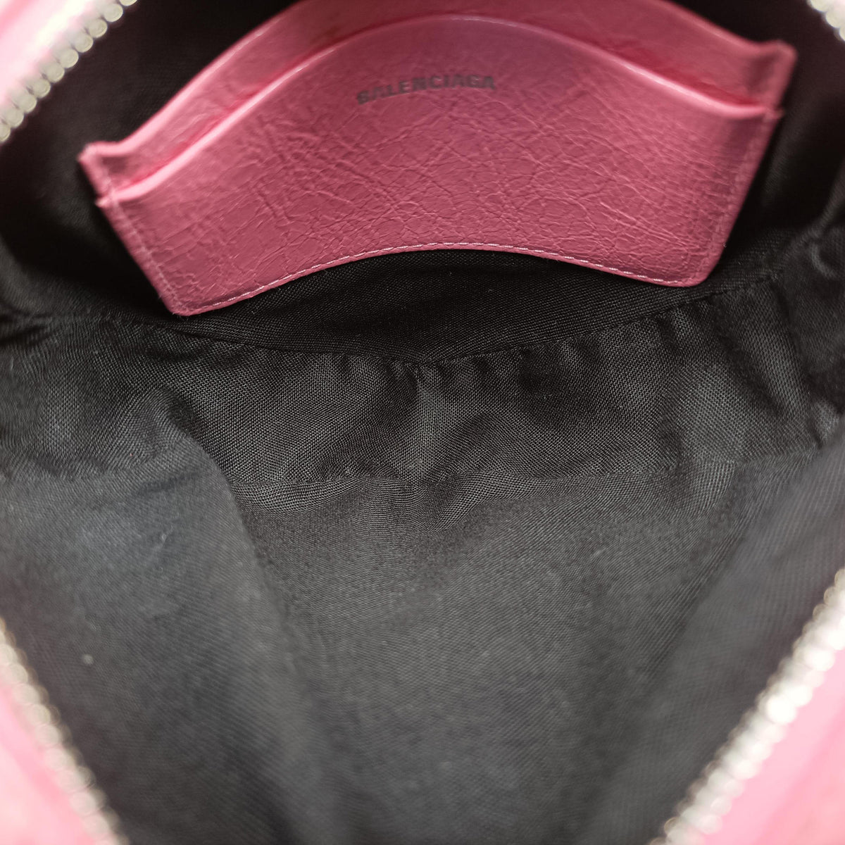 Pre-owned Balenciaga Le Cagole Heart Mini Pink lambskin  shoulderbag | stylenewstar
