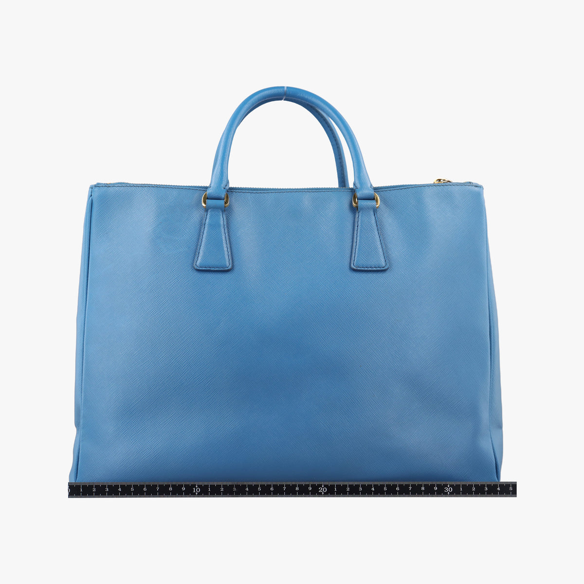Pre-owned Prada Galleria Blue SAFFIANO Leather BN2274 handbag | stylenewstar