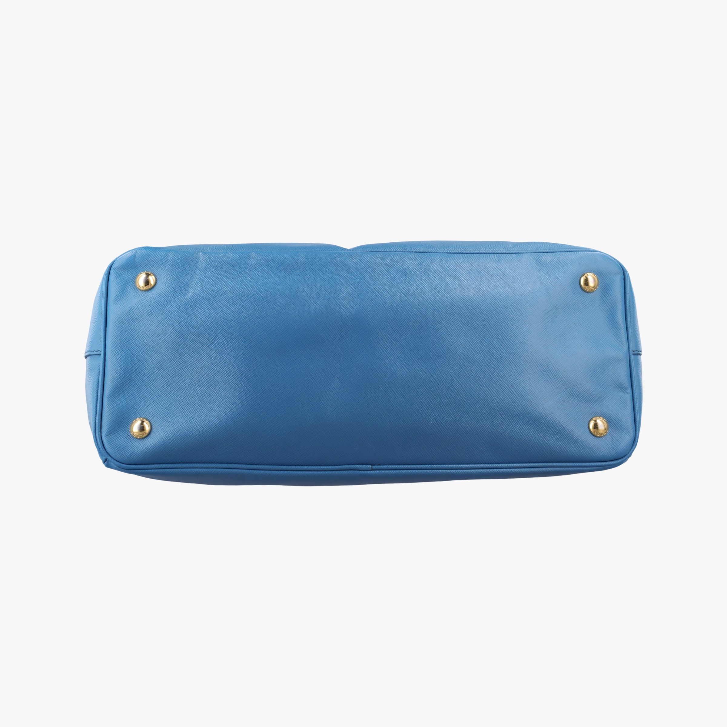 Pre-owned Prada Galleria Blue SAFFIANO Leather BN2274 handbag | stylenewstar