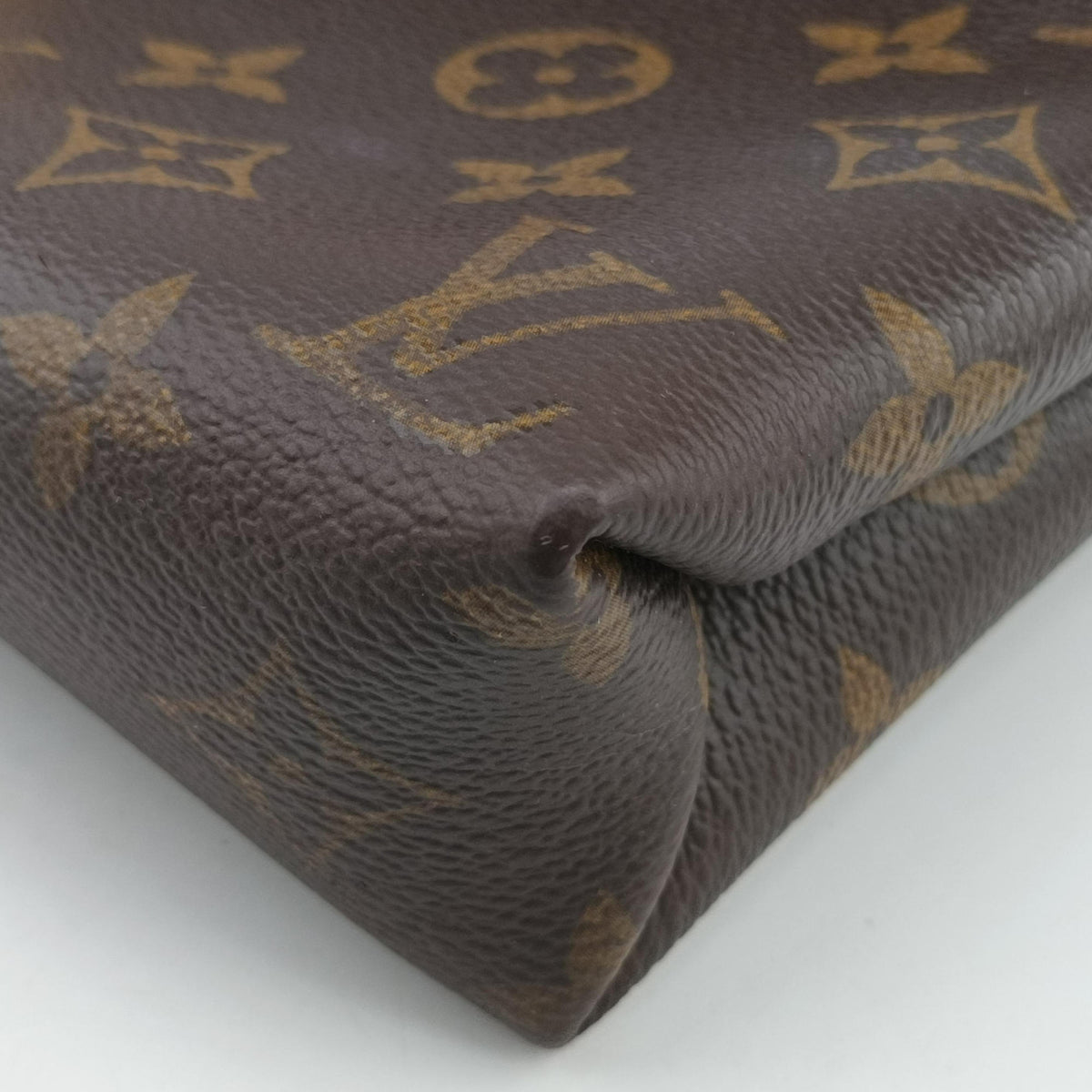 Pre-owned Louis Vuitton PALLAS Chain Brown×CERISE Monogram Canvas×calf leather M41201 shoulderbag | stylenewstar