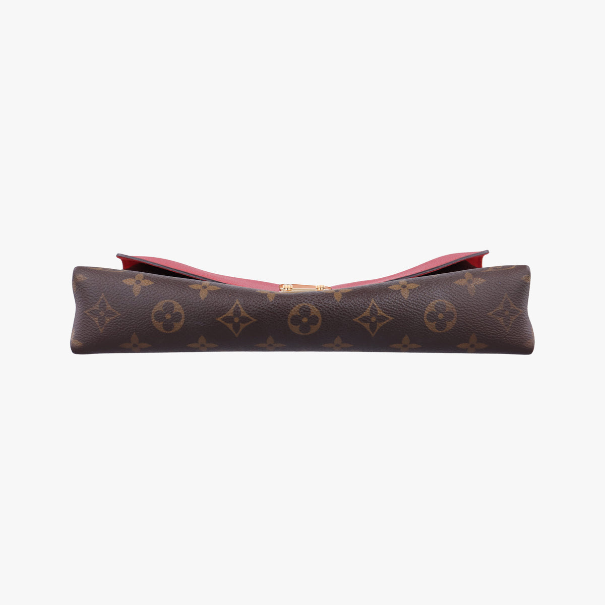 Pre-owned Louis Vuitton PALLAS Chain Brown×CERISE Monogram Canvas×calf leather M41201 shoulderbag | stylenewstar
