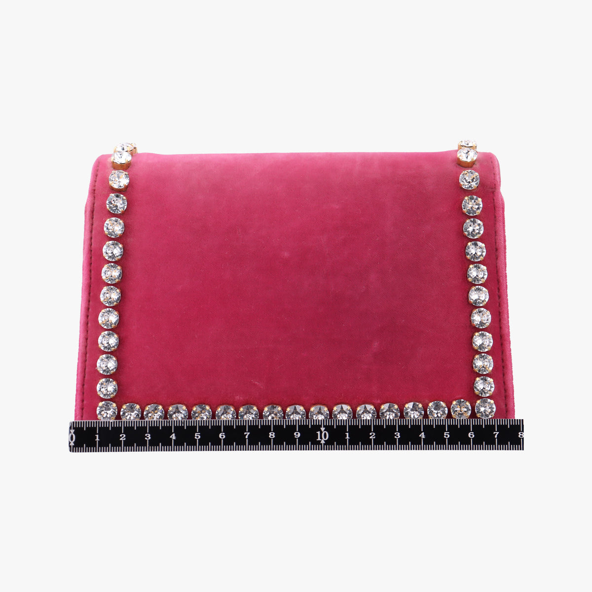 Pre-owned Gucci Broadway Pink velour 489218 shoulderbag | stylenewstar