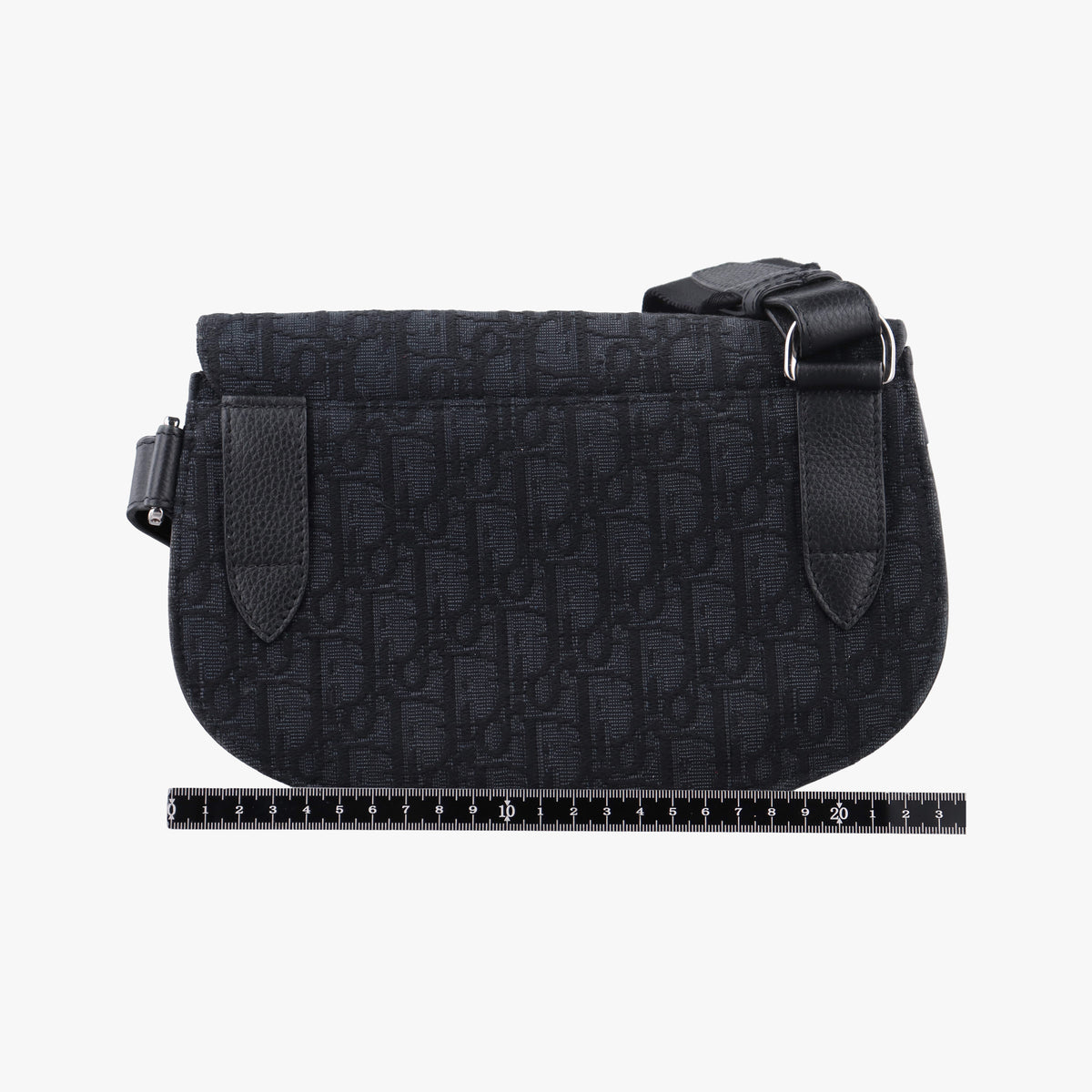 Pre-owned Christian Dior Saddle Black Jacquard  shoulderbag | stylenewstar