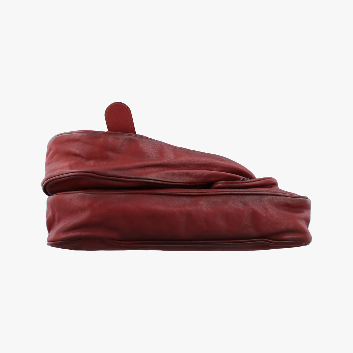 Pre-owned Christian Dior Gaucho Red Leather  shoulderbag | stylenewstar