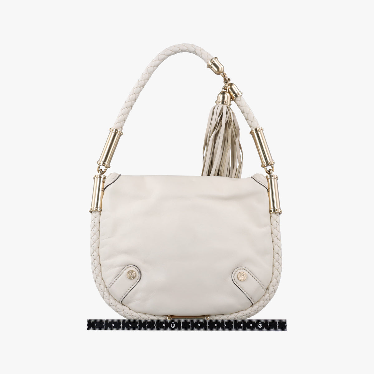 Vintage Gucci Dialux Britt Hobo White Leather 167733 shoulderbag | stylenewstar
