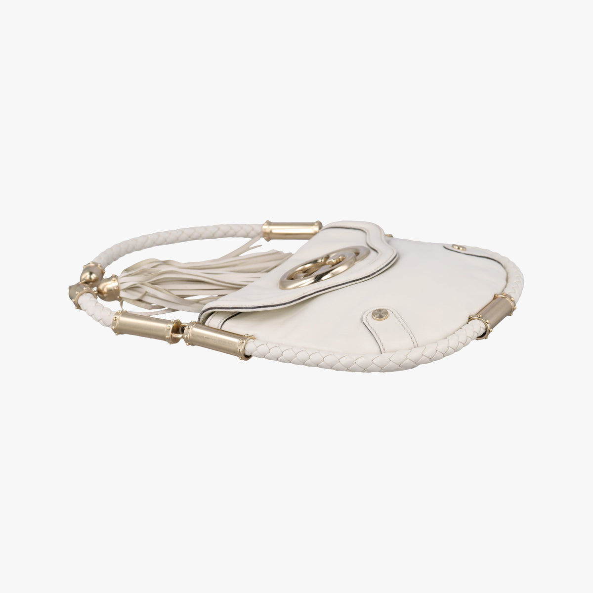 Vintage Gucci Dialux Britt Hobo White Leather 167733 shoulderbag | stylenewstar