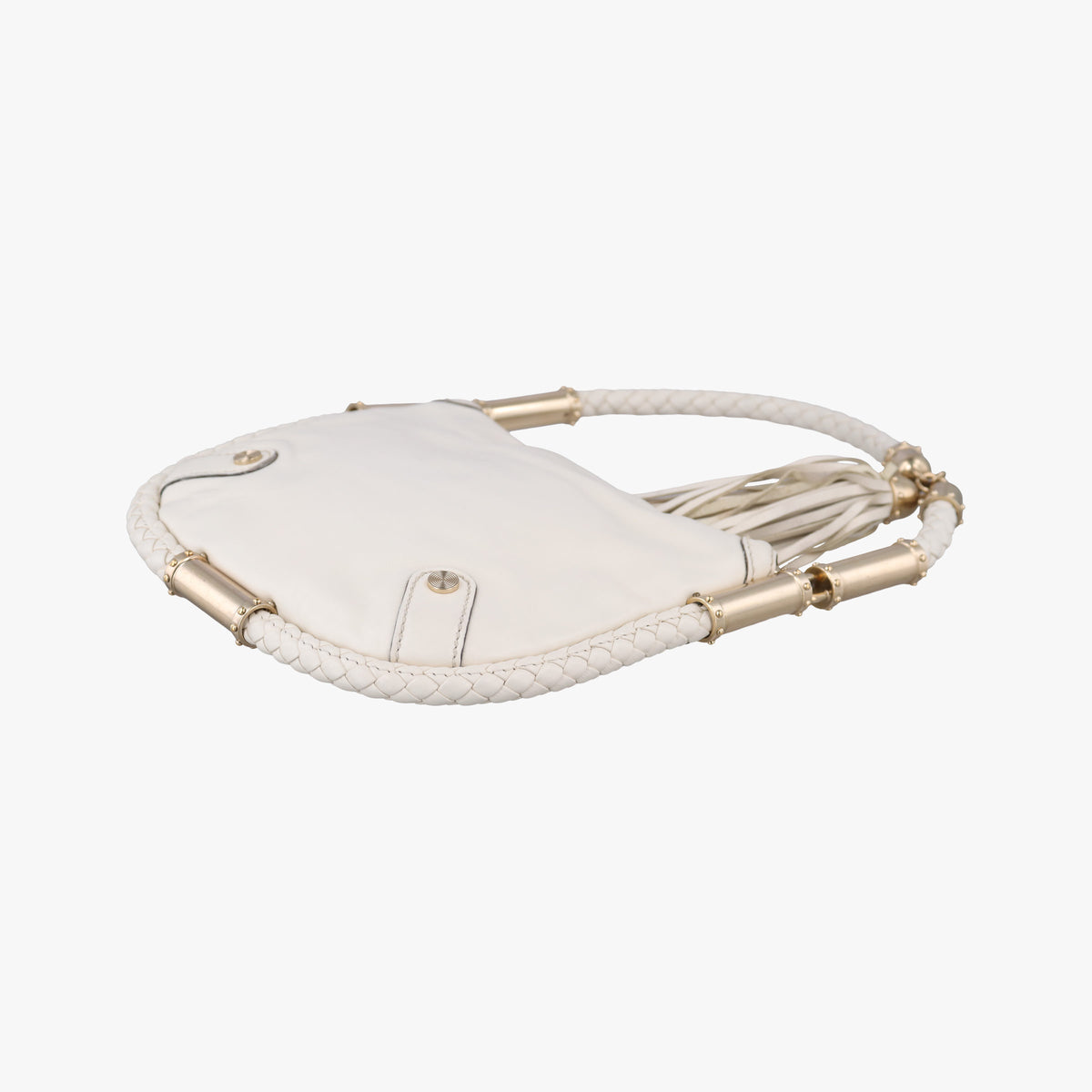 Vintage Gucci Dialux Britt Hobo White Leather 167733 shoulderbag | stylenewstar