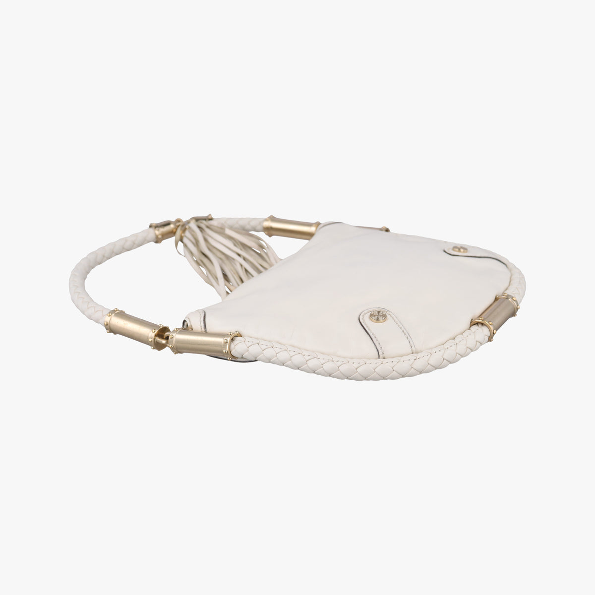 Pre-owned Gucci Dialux Britt Hobo White Leather 167733 shoulderbag | stylenewstar