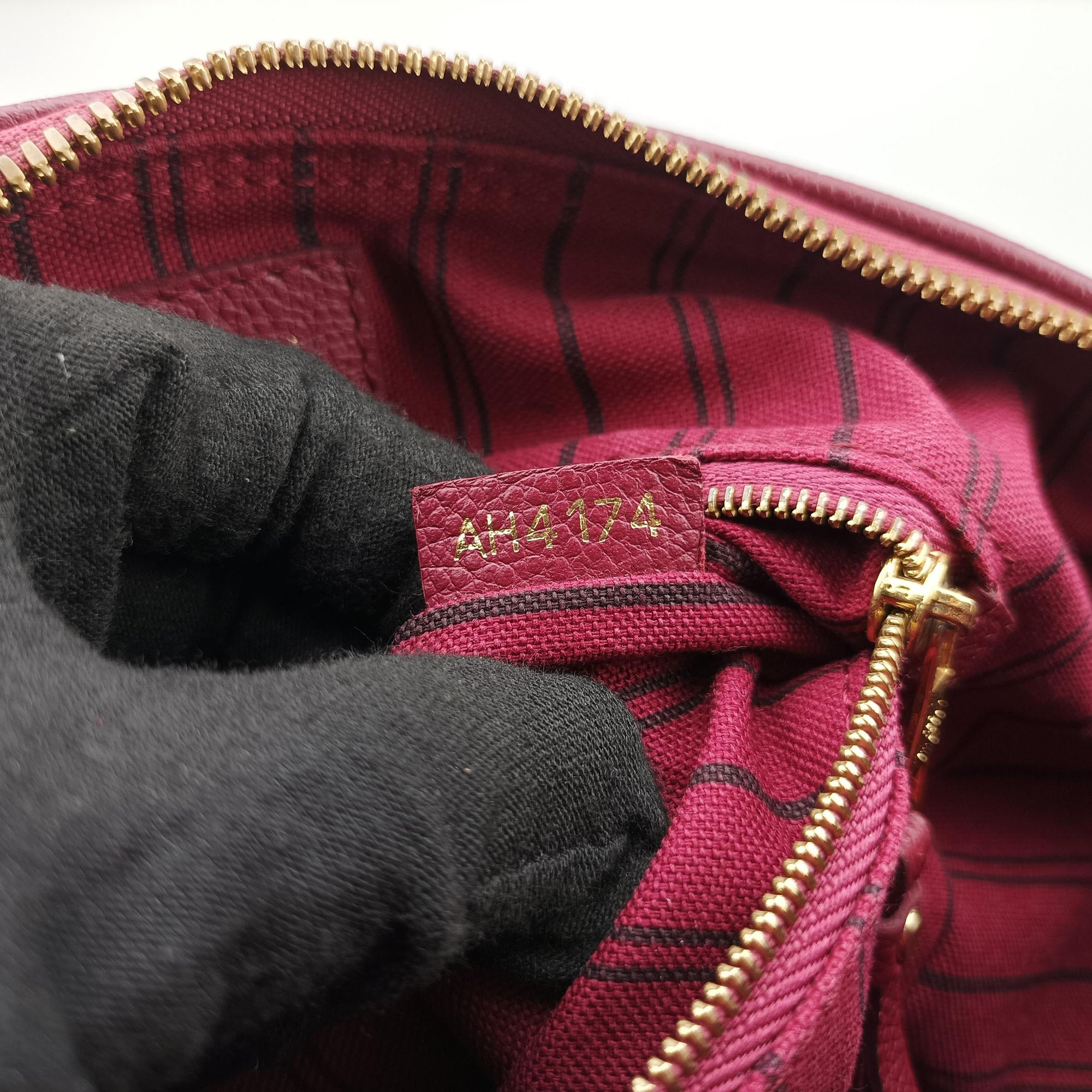 Pre-owned Louis Vuitton Speedy Bandouliere 25 Aurore Monogram Empreinte M40764 shoulderbag | stylenewstar