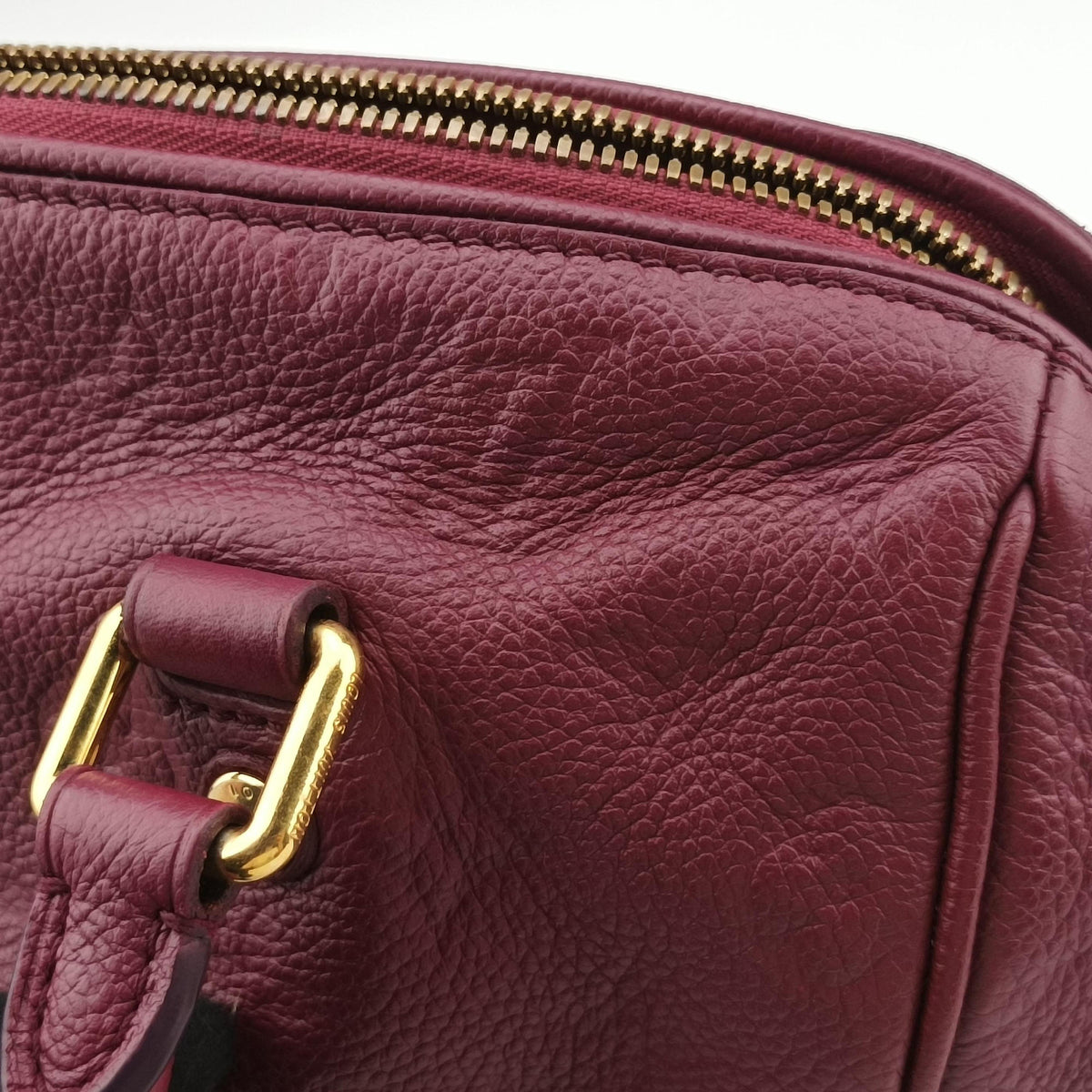Pre-owned Louis Vuitton Speedy Bandouliere 25 Aurore Monogram Empreinte M40764 shoulderbag | stylenewstar