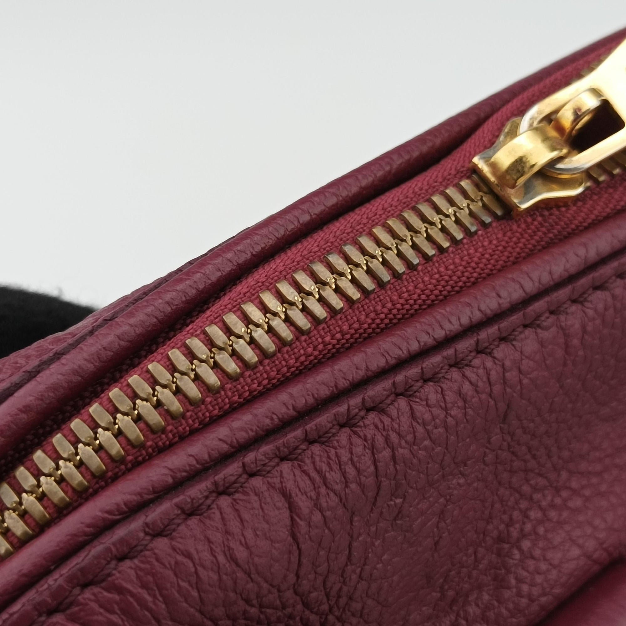 Pre-owned Louis Vuitton Speedy Bandouliere 25 Aurore Monogram Empreinte M40764 shoulderbag | stylenewstar