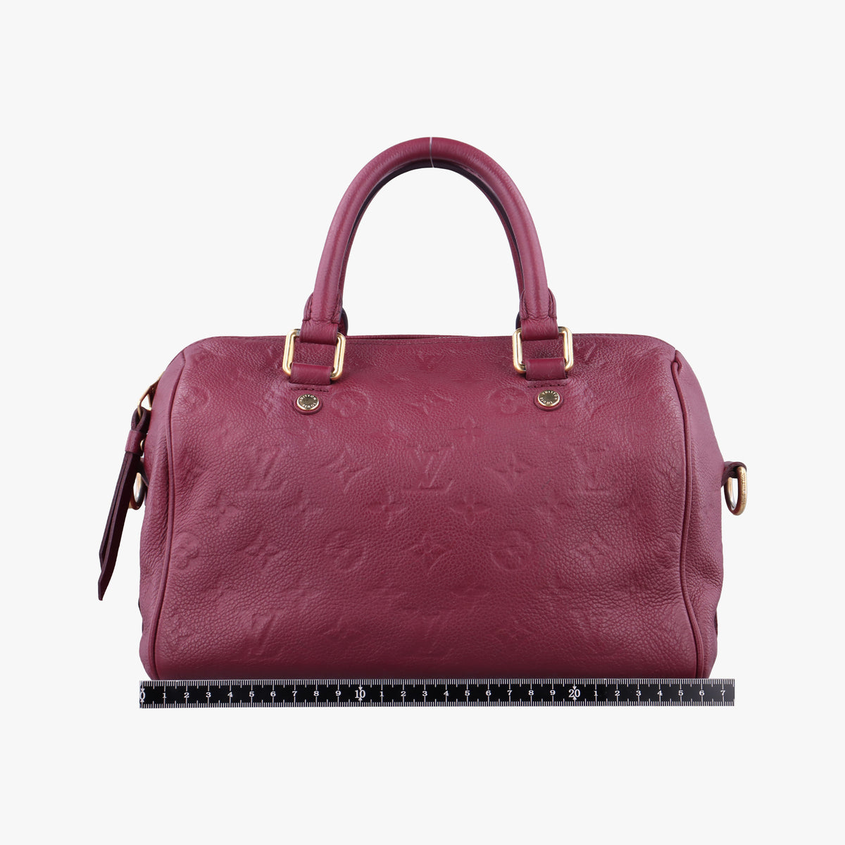 Pre-owned Louis Vuitton Speedy Bandouliere 25 Aurore Monogram Empreinte M40764 shoulderbag | stylenewstar
