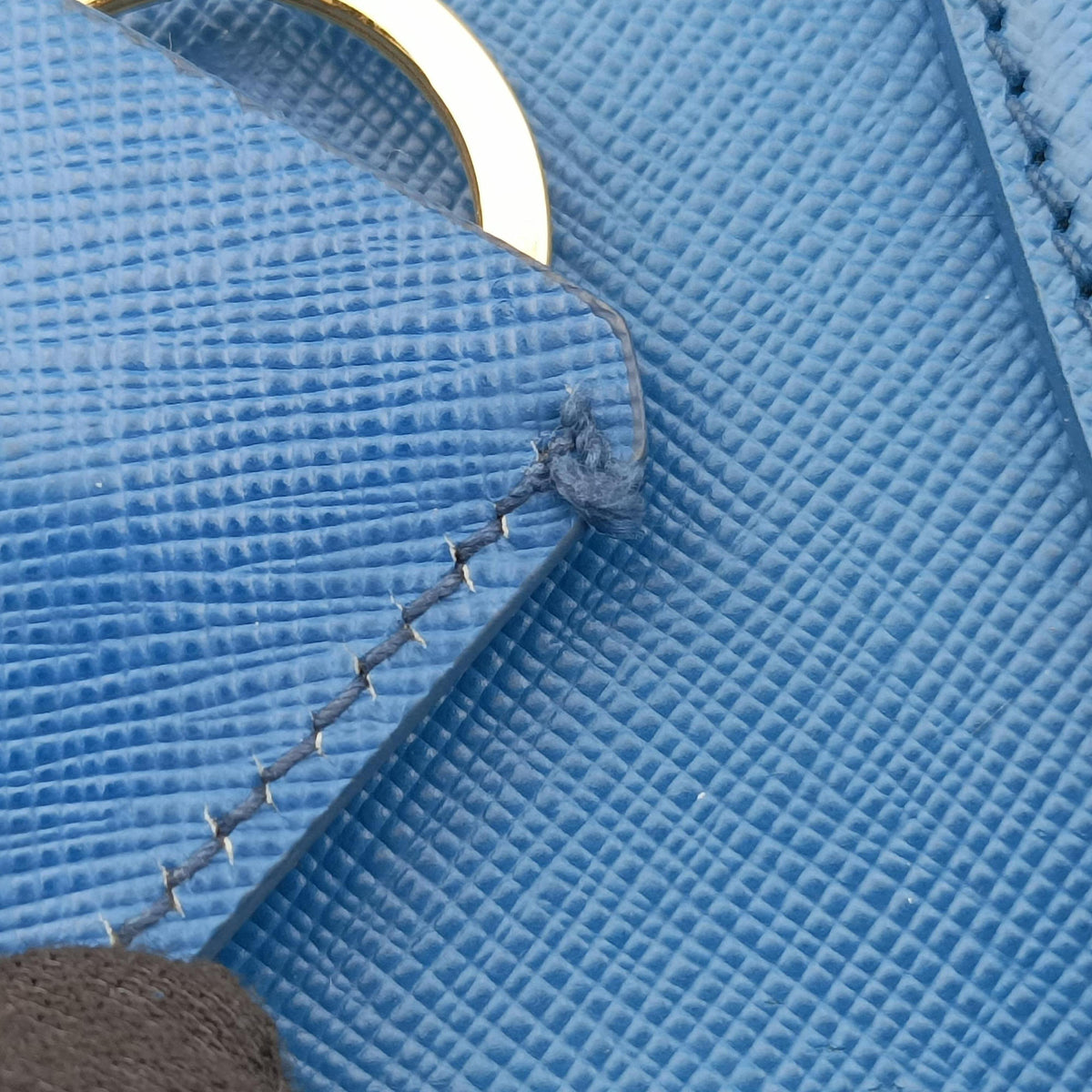 Pre-owned Prada Galleria Blue SAFFIANO Leather BN1786 handbag | stylenewstar