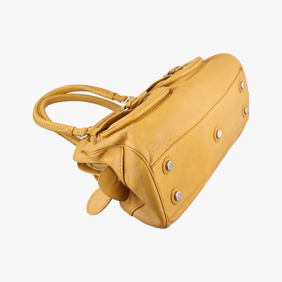 Pre-owned Christian Dior Detective Yellow leather  handbag | stylenewstar