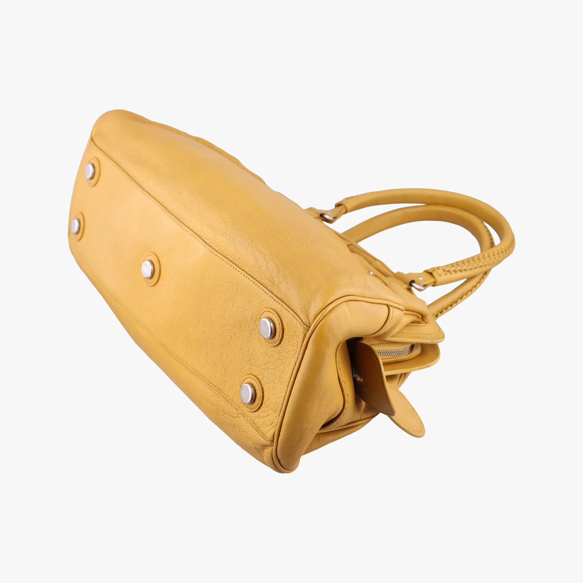 Pre-owned Christian Dior Detective Yellow leather  handbag | stylenewstar