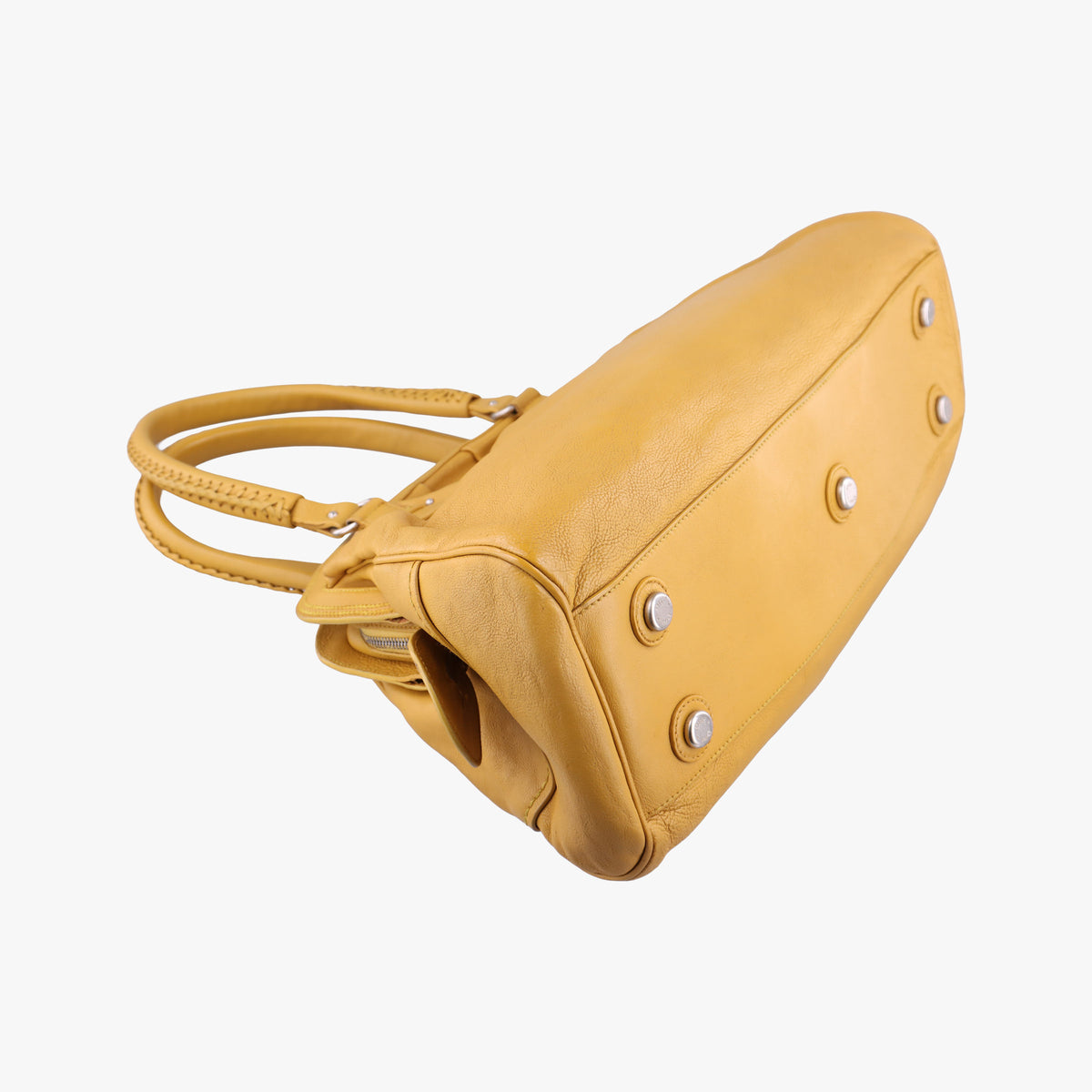 Pre-owned Christian Dior Detective Yellow leather  handbag | stylenewstar