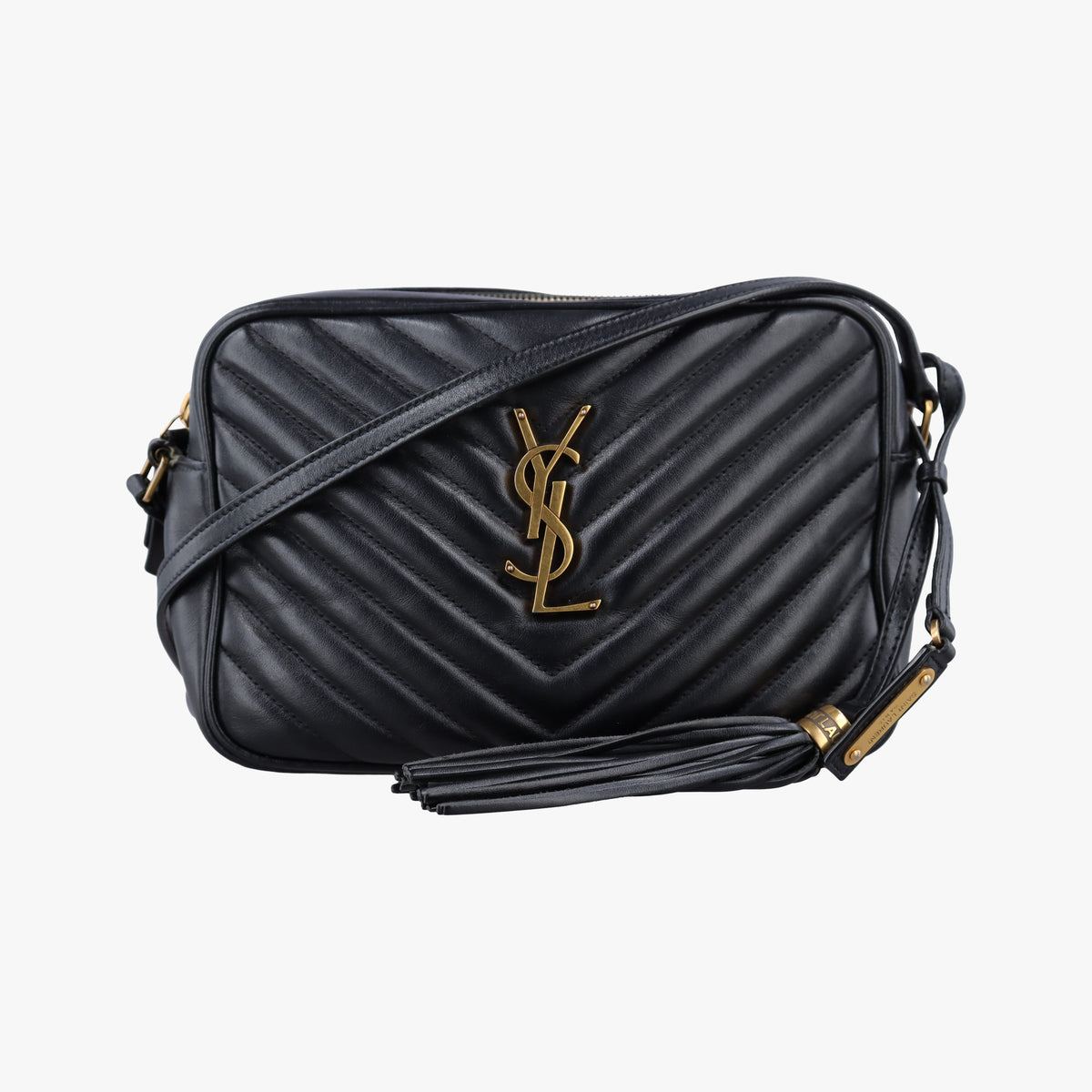 Secondhand Yves Saint Laurent LOU camera Black Leather 574494 shoulderbag | stylenewstar