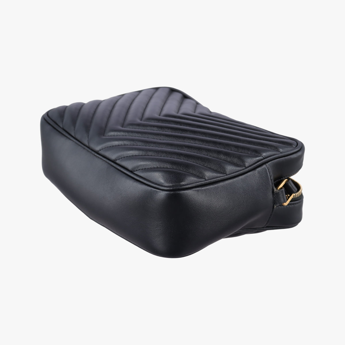 Pre-owned Yves Saint Laurent LOU camera Black Leather 574494 shoulderbag | stylenewstar
