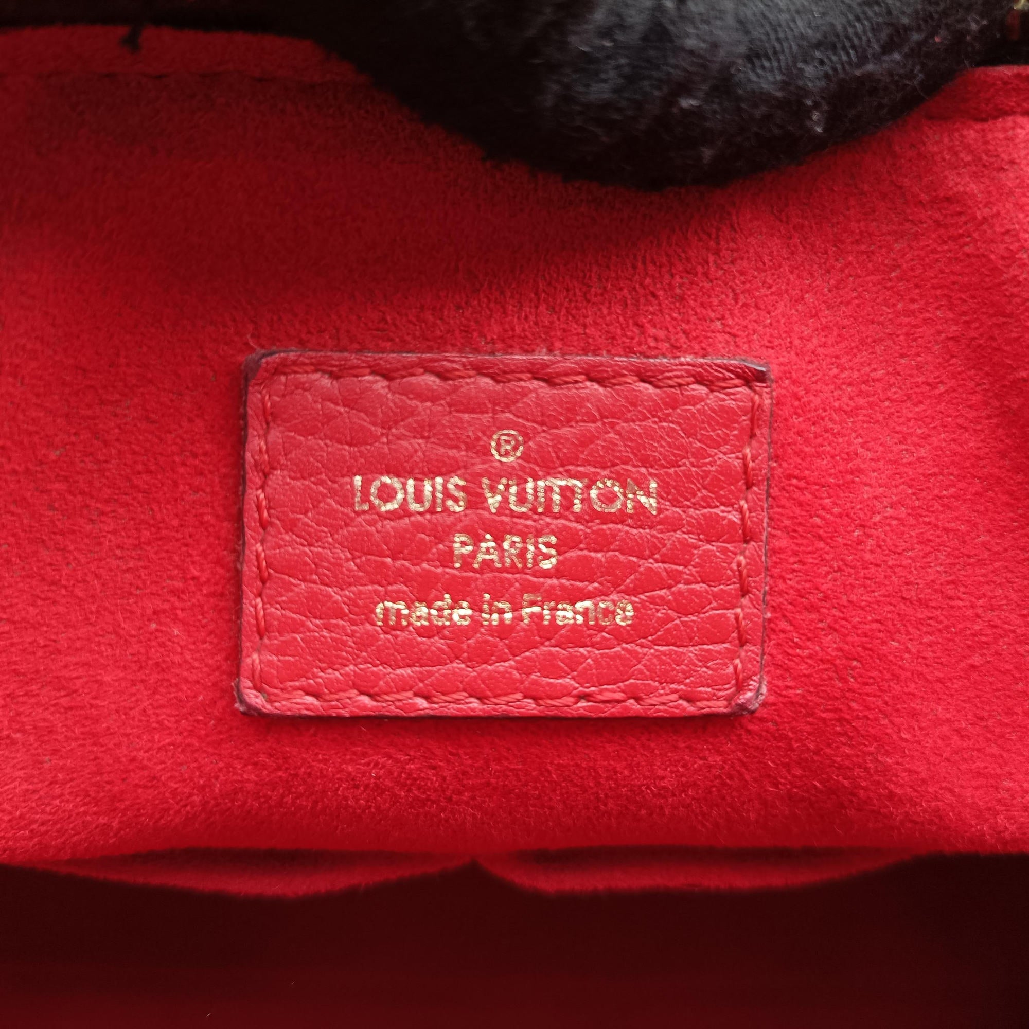 Vintage Louis Vuitton RETIRO PM brown×CERISE Monogram Canvas×calf leather M40546 shoulderbag | stylenewstar