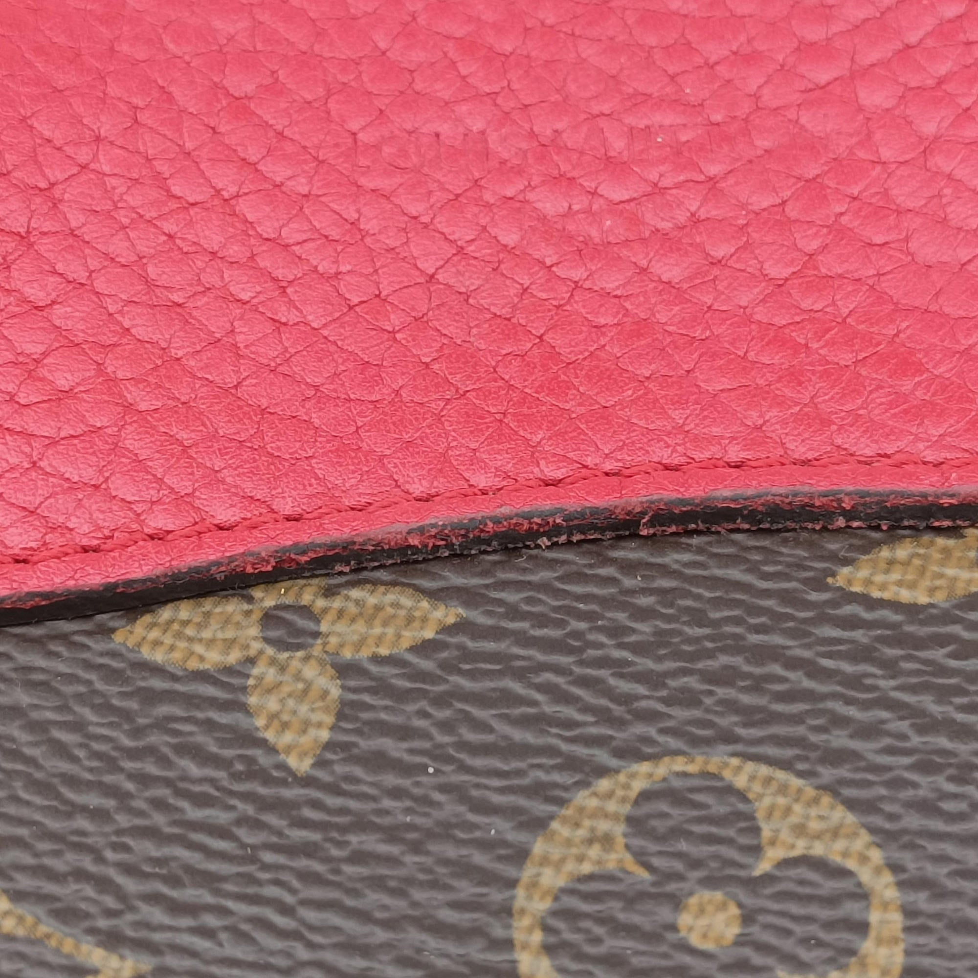 Vintage Louis Vuitton RETIRO PM brown×CERISE Monogram Canvas×calf leather M40546 shoulderbag | stylenewstar