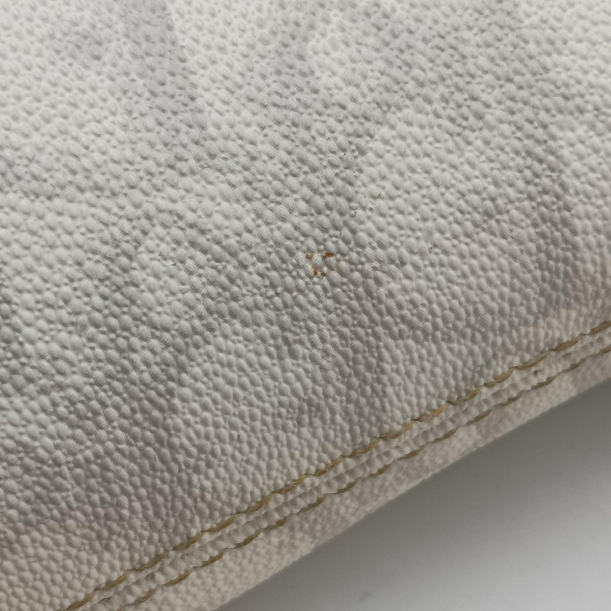 Secondhand Christian Dior Romantique Trotter White PVC coated canvas  shoulderbag | stylenewstar